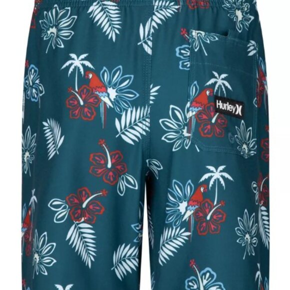 NWT Boys Hurley Punta Rocas Boardshorts XL 20 MSRP $38 Armoured Navy - Picture 1 of 11